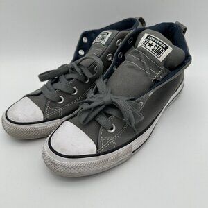 Converse All Star Mens Gray High-Top Sneakers Size 8.5